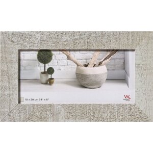 Marco de madera Walther Home gris claro 10x20 cm