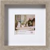 Marco de madera Walther 3D Estocolmo gris 20x20 cm con Passepartout 15x15 cm