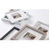 Marco de madera Walther 3D Estocolmo gris 20x20 cm con Passepartout 15x15 cm