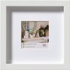 Marco de madera Walther 3D Estocolmo blanco 20x20 cm con Passepartout 15x15 cm