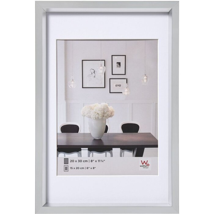 Marco de plástico Steel Style 30x45 cm plata
