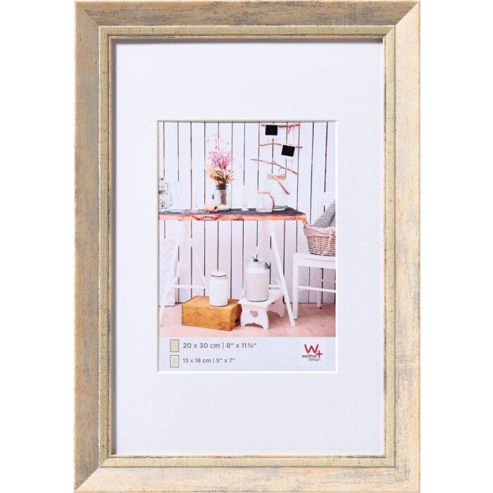Marco Walther Chalet natural 30x40 cm con Passepartout 20x30 cm