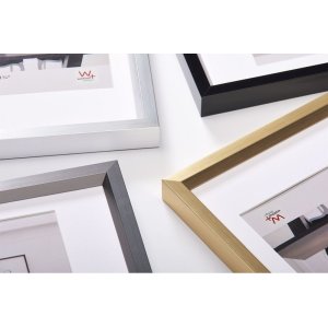 Walther Plastic Frame Steel Style 40x50 cm plata con passepartout 30x40 cm