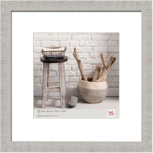 40x40 cm Marco de madera HOME gris claro