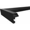 Marco de plástico Walther Steel Style 50x60 cm negro con passepartout 40x50 cm