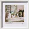Marco de madera Walther 3D Estocolmo blanco 40x40 cm con Passepartout 30x30 cm