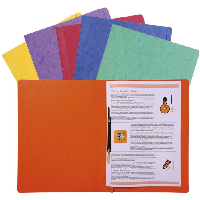 Carpeta de hojas sueltas de cartón Manila 265 g formato DIN A4