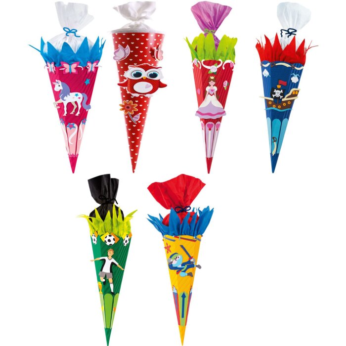 Juego de manualidades con motivos escolares cono 13 diseños