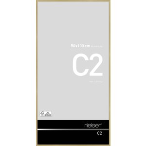 Nielsen Marco de aluminio C2 estructura oro mate 50x100 cm