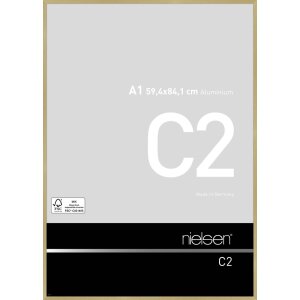 Estructura de aluminio C2 dorado mate 60x84 cm