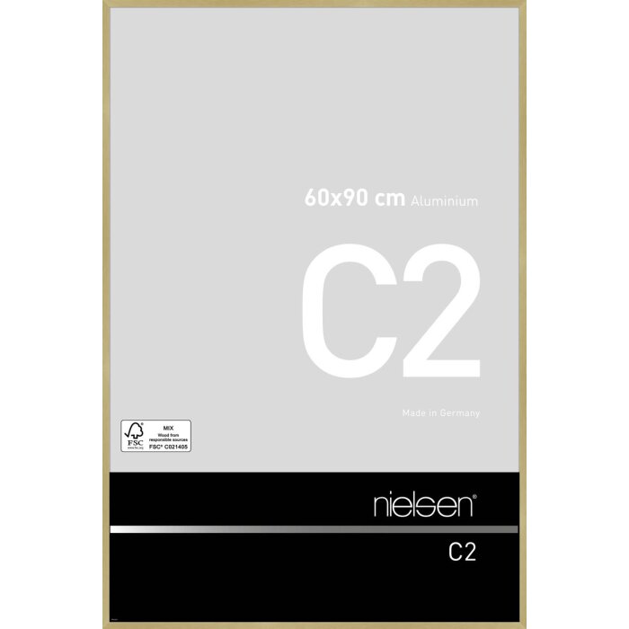 Estructura de aluminio C2 dorado mate 60x90 cm