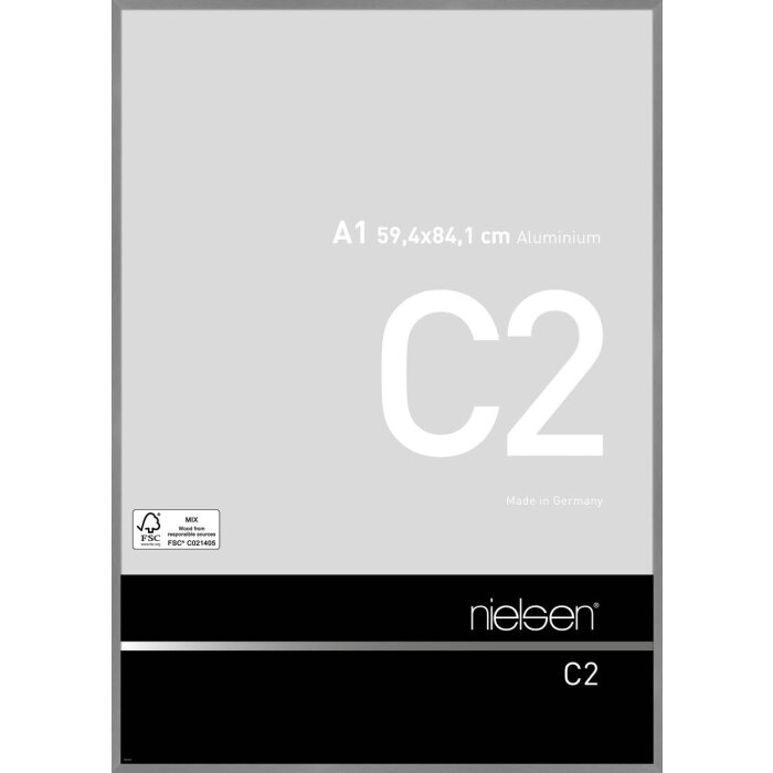 Estructura de aluminio C2 gris mate 60x84 cm