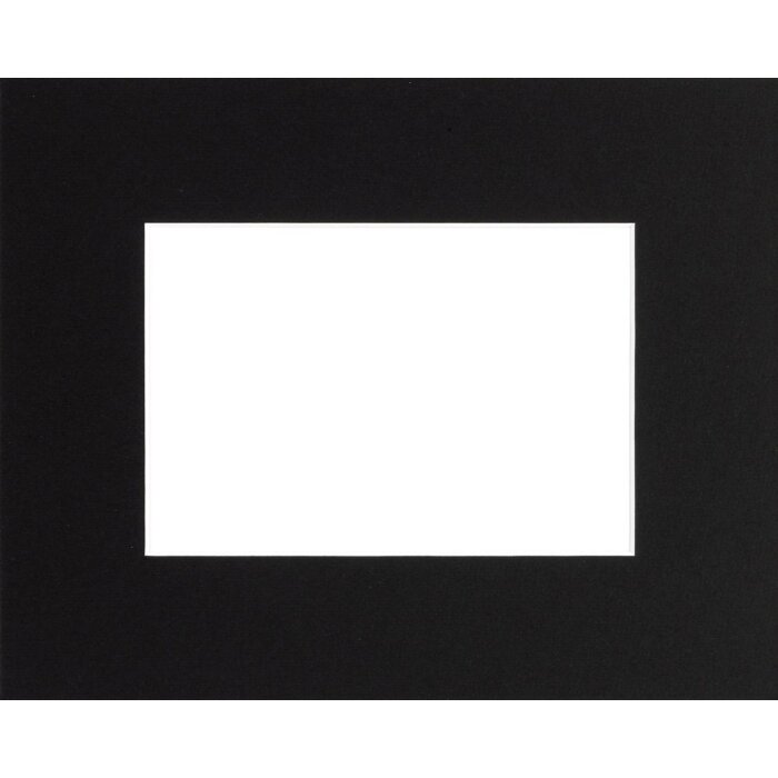 Passepartout estándar Ceanothe 40x50 cm con 24x30 cm negro