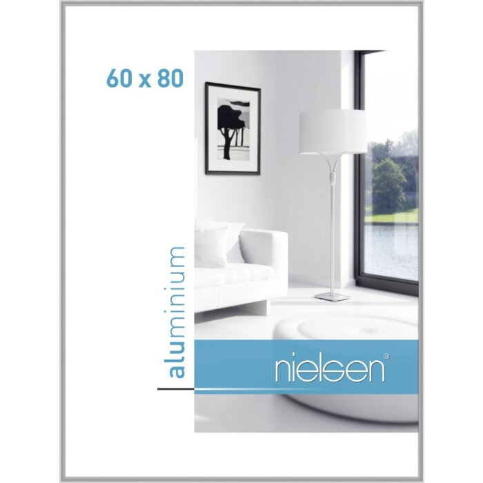 Marco de aluminio Nielsen Classic plata 60x80 cm