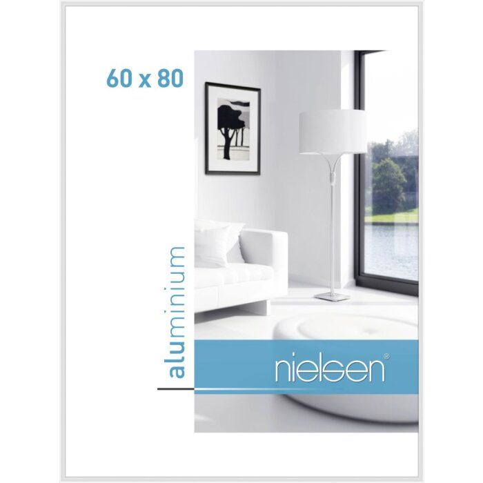 Marco de aluminio Nielsen Classic blanco 60x80 cm