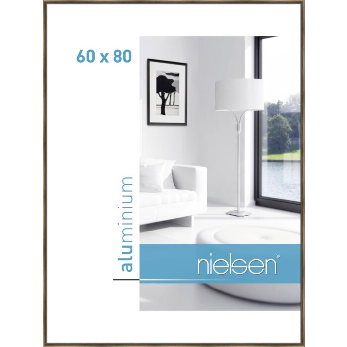 Nielsen marco de aluminio Estructura clásica nogal 60x80 cm