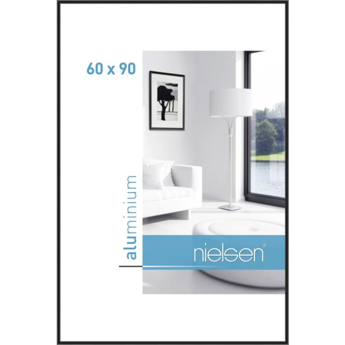 Marco de aluminio Nielsen Classic negro anodizado 60x90 cm