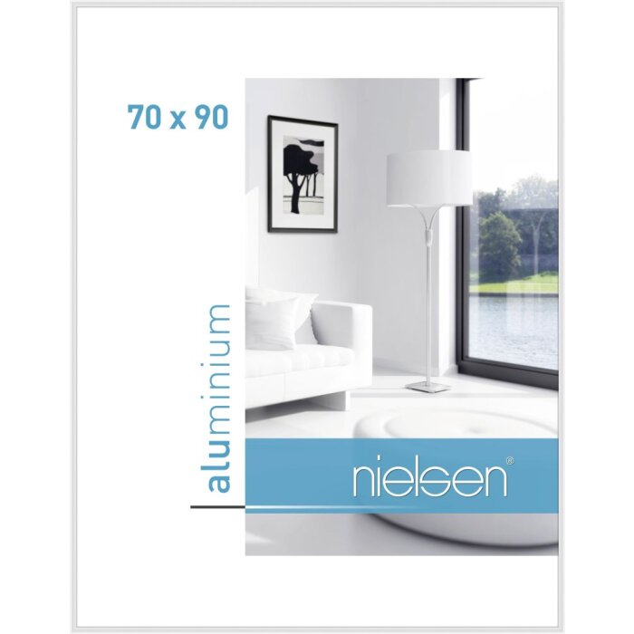 Nielsen Nielsen marco de aluminio Classic blanco 70x90 cm