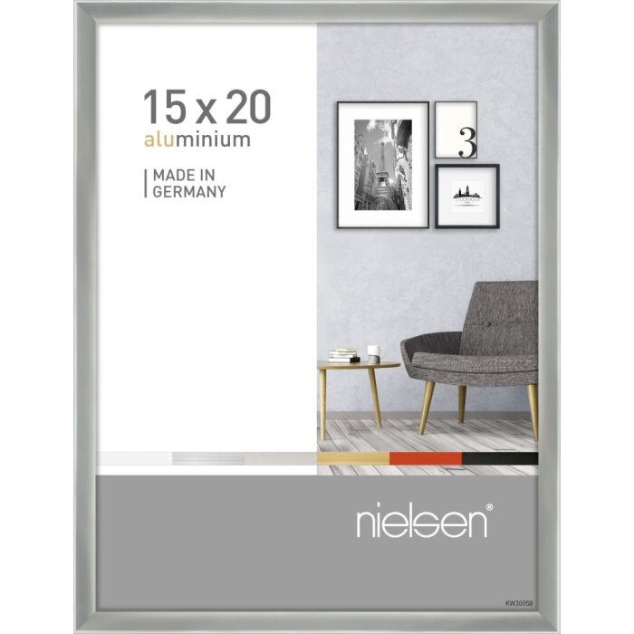 Nielsen Marco de aluminio Pixel 15x20 cm plata brillante