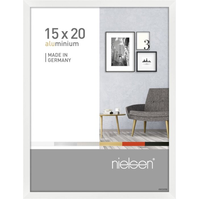 Nielsen Marco de aluminio Pixel 15x20 cm blanco brillante