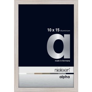 Marco de aluminio Nielsen Alpha 10x15 cm roble blanco