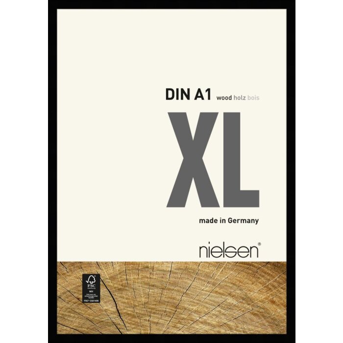 Marco de madera Nielsen XL 60x84 cm negro
