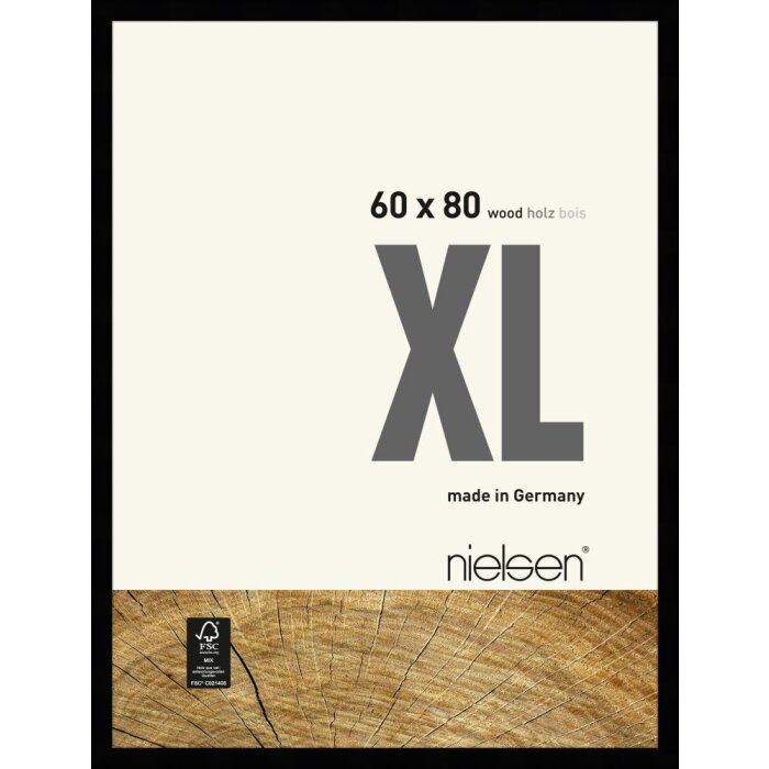 Marco de madera Nielsen XL 60x80 cm negro