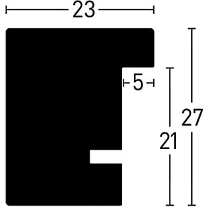Marco de madera Nielsen XL 60x80 cm negro