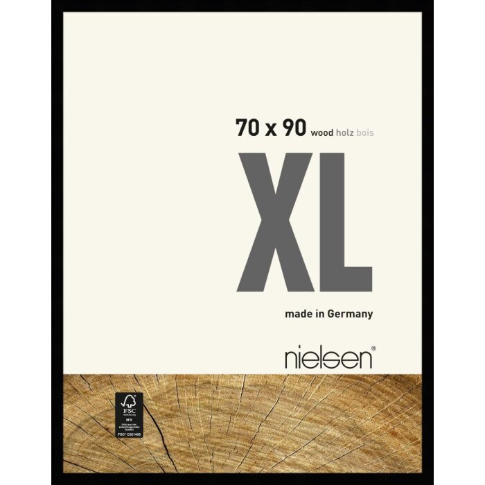 Marco de madera Nielsen XL 70x90 cm negro