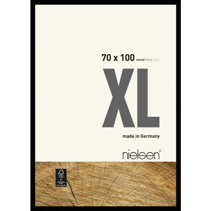 Marco de madera Nielsen XL 70x100 cm negro