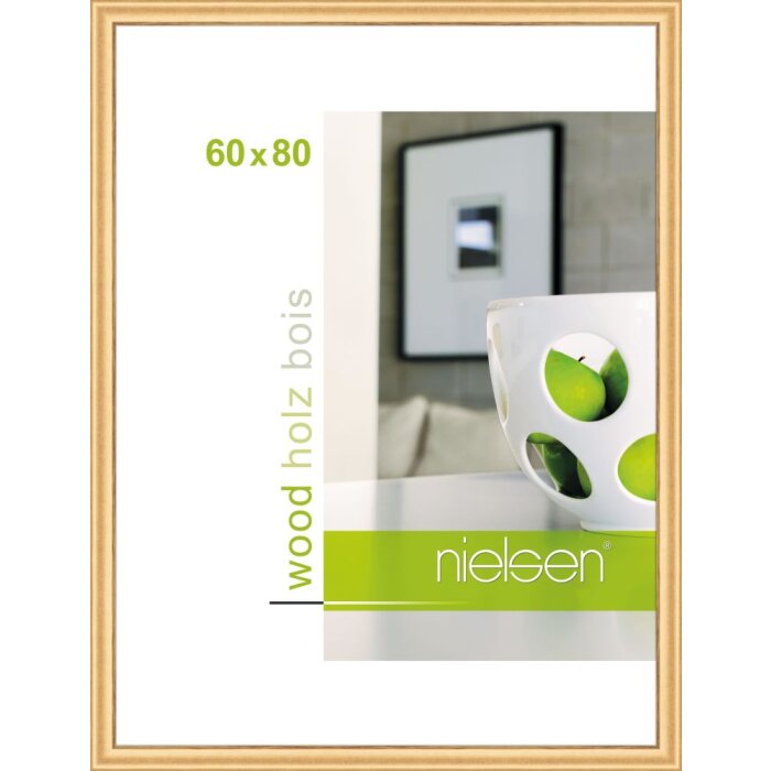 Marco de madera Derby 60x80 cm dorado