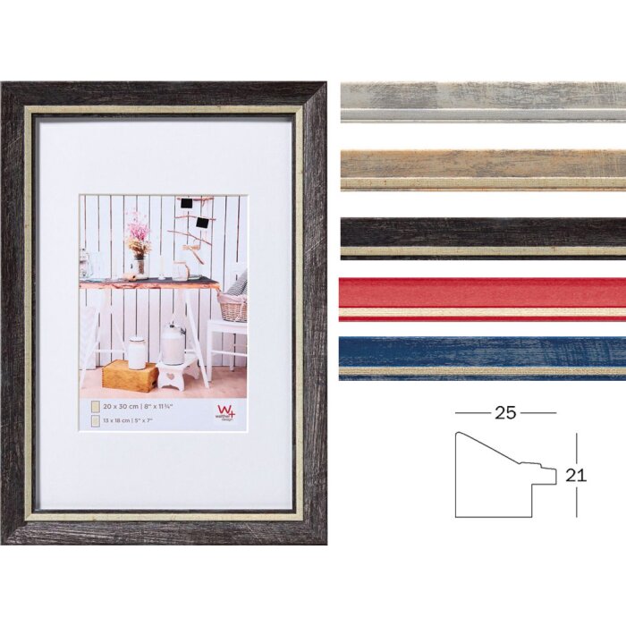 Portarretratos Walther Chalet con Passepartout 10x15 cm a 50x70 cm