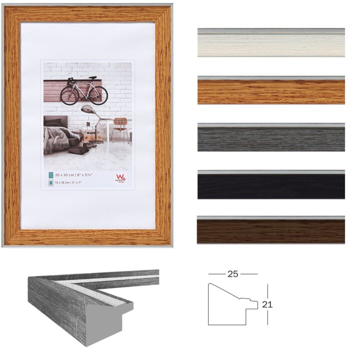 Marco Bohemio Borde Exterior plata