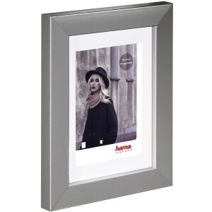 Marco de plástico Valentina, gris, 30 x 40 cm