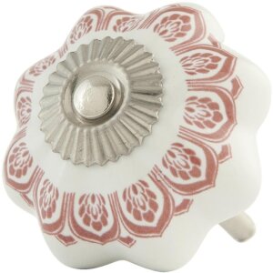 Pomo de mueble forma de flor 4 cm - varios diseños