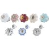 Pomo de mueble forma de flor 4 cm - varios diseños