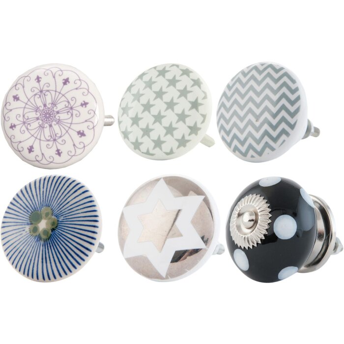 Pomo para mueble redondo 4 cm - varios diseños