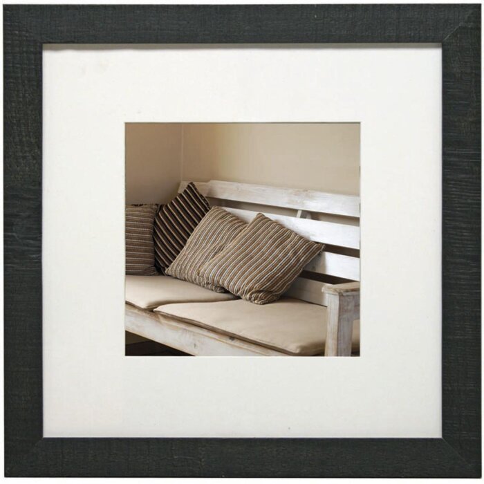 Marco de madera Driftwood 20x20 cm Gris oscuro