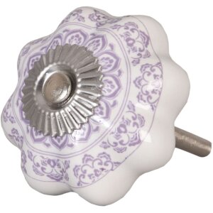 Pomo de mueble en forma de flor 4,5 cm - varios diseños