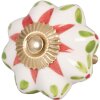 Pomo de mueble en forma de flor 4,5 cm - varios diseños