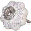 Pomo de mueble en forma de flor 4,5 cm - varios diseños