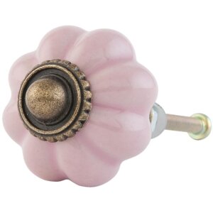 Pomo de mueble en forma de flor 3 cm - varios diseños