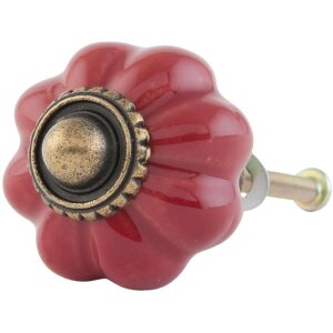 Pomo de mueble en forma de flor 3 cm - varios diseños