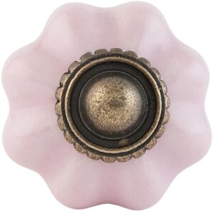 Pomo de mueble en forma de flor 3 cm - varios diseños