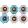 Pomo de mueble en forma de flor 3 cm - varios diseños