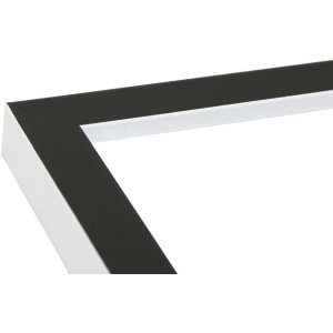 Marco madera blanco y negro S43AL