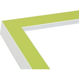 Marco madera verde-blanco S43AL