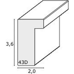 Marco 3D madera blanca S43DL