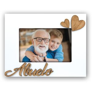 Marco de fotos Abuelo 10x15 cm blanco