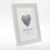 ZEP Marco de madera Regent blanco 30x30 cm con Passepartout 20x20 cm